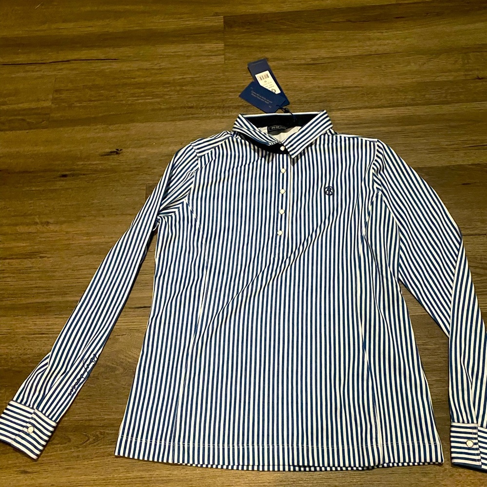 NWT PS OF SWEDEN MAGIC SHIRT, IRIS, ESTATE BLUE